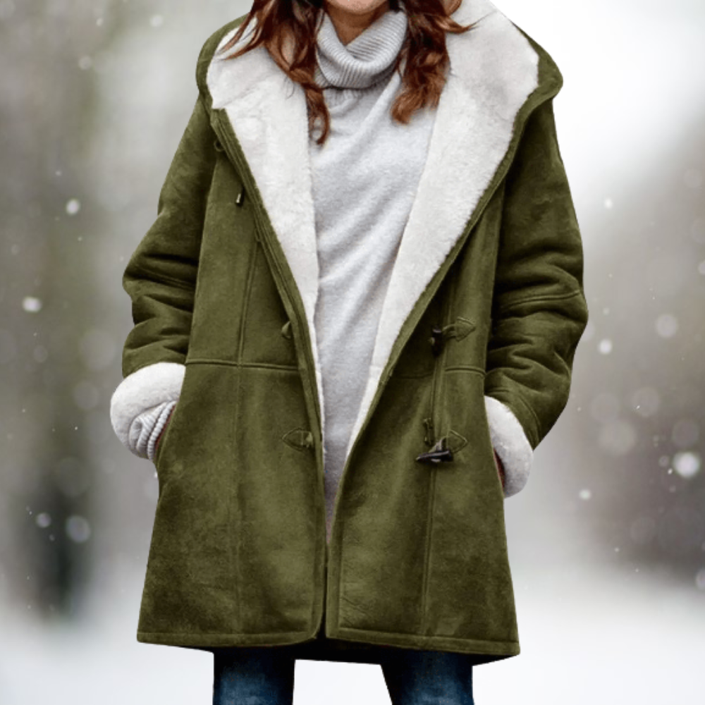 Cozy Faux Suede Winter Coat