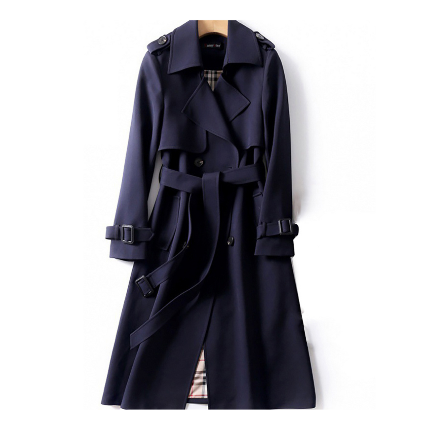 Classic Waterproof Trench Coat with Belt