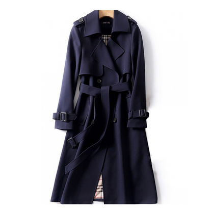 Classic Waterproof Trench Coat with Belt