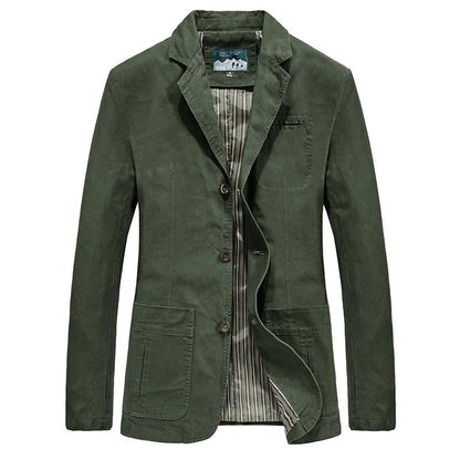 Classic Fit Three Button Blazer Jacket