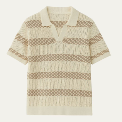 Classic Relaxed Fit Linen Polo Shirt - OutfitLondon