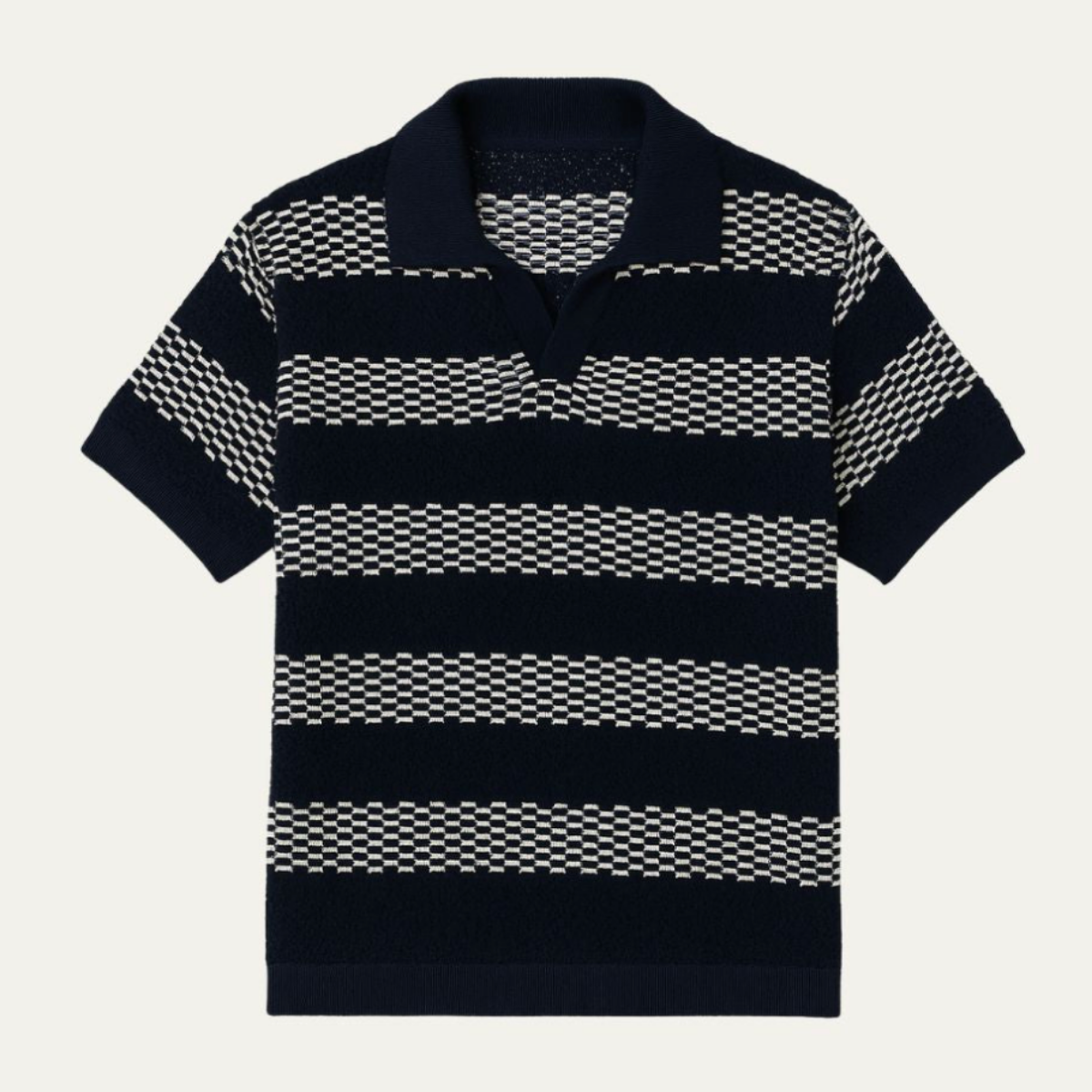 Classic Relaxed Fit Linen Polo Shirt