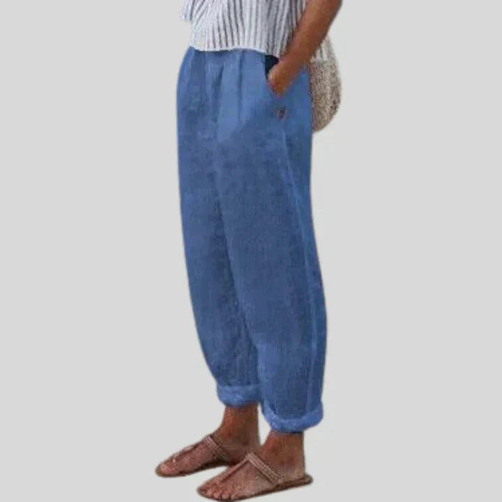 Light Beige Casual Pants for Men