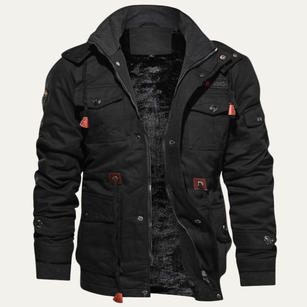 Warm Water Resistant Tactical Cargo Jacket - OutfitLondon