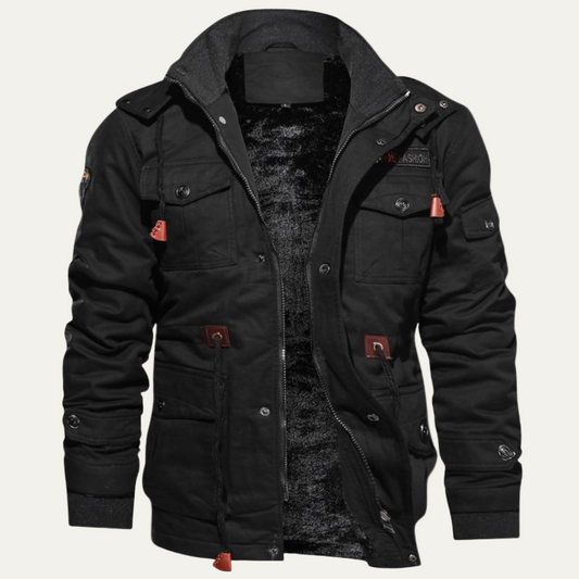 Warm Water Resistant Tactical Cargo Jacket - OutfitLondon