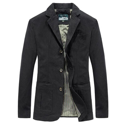 Classic Fit Three Button Blazer Jacket