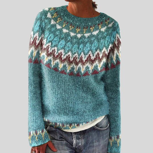 Cozy Chic Knitted Pullover Sweater - OutfitLondon