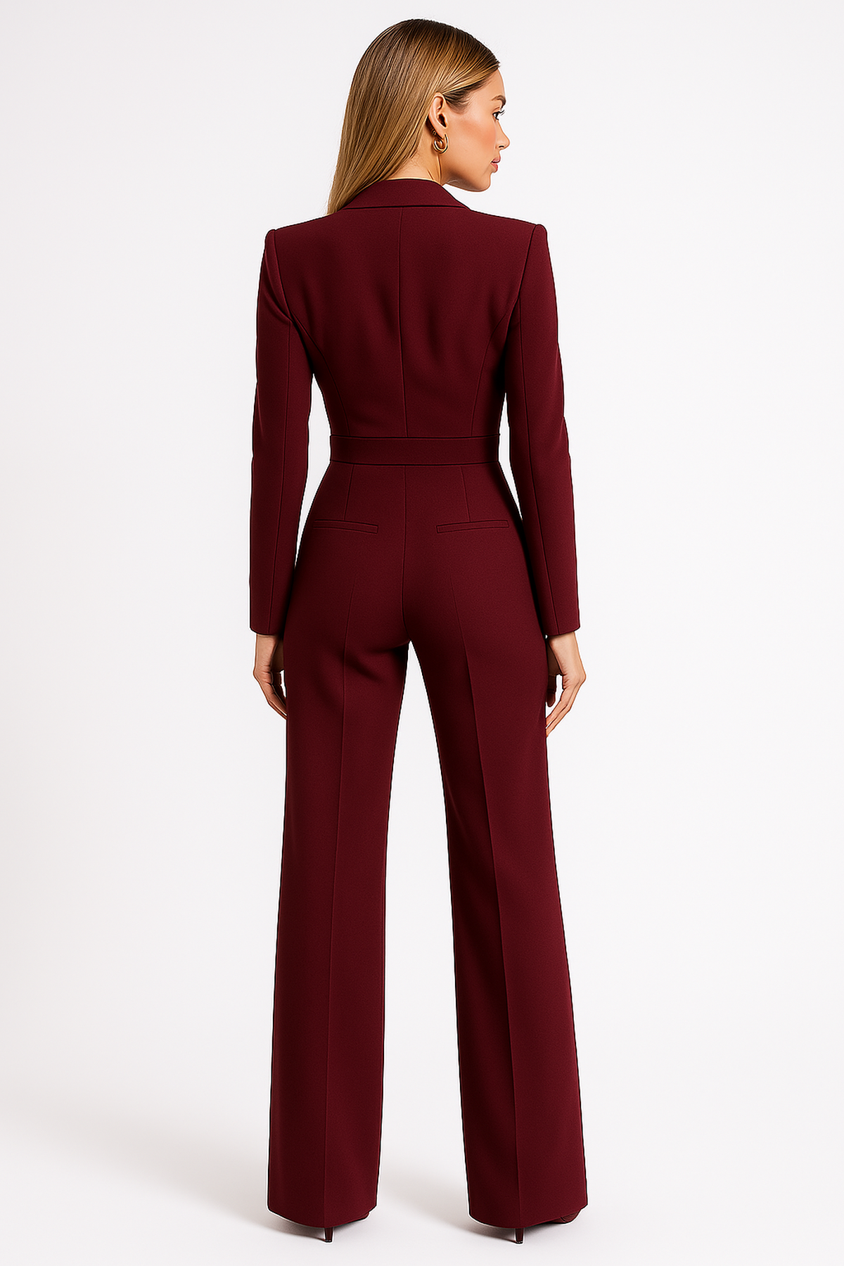 Elegant V-Neck Women's Jumpsuit