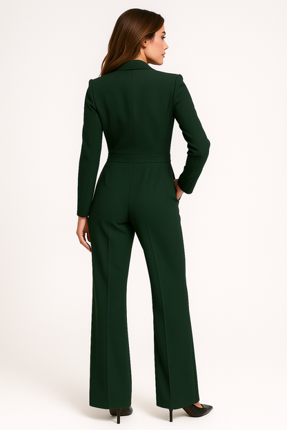 Elegant V-Neck Women's Jumpsuit