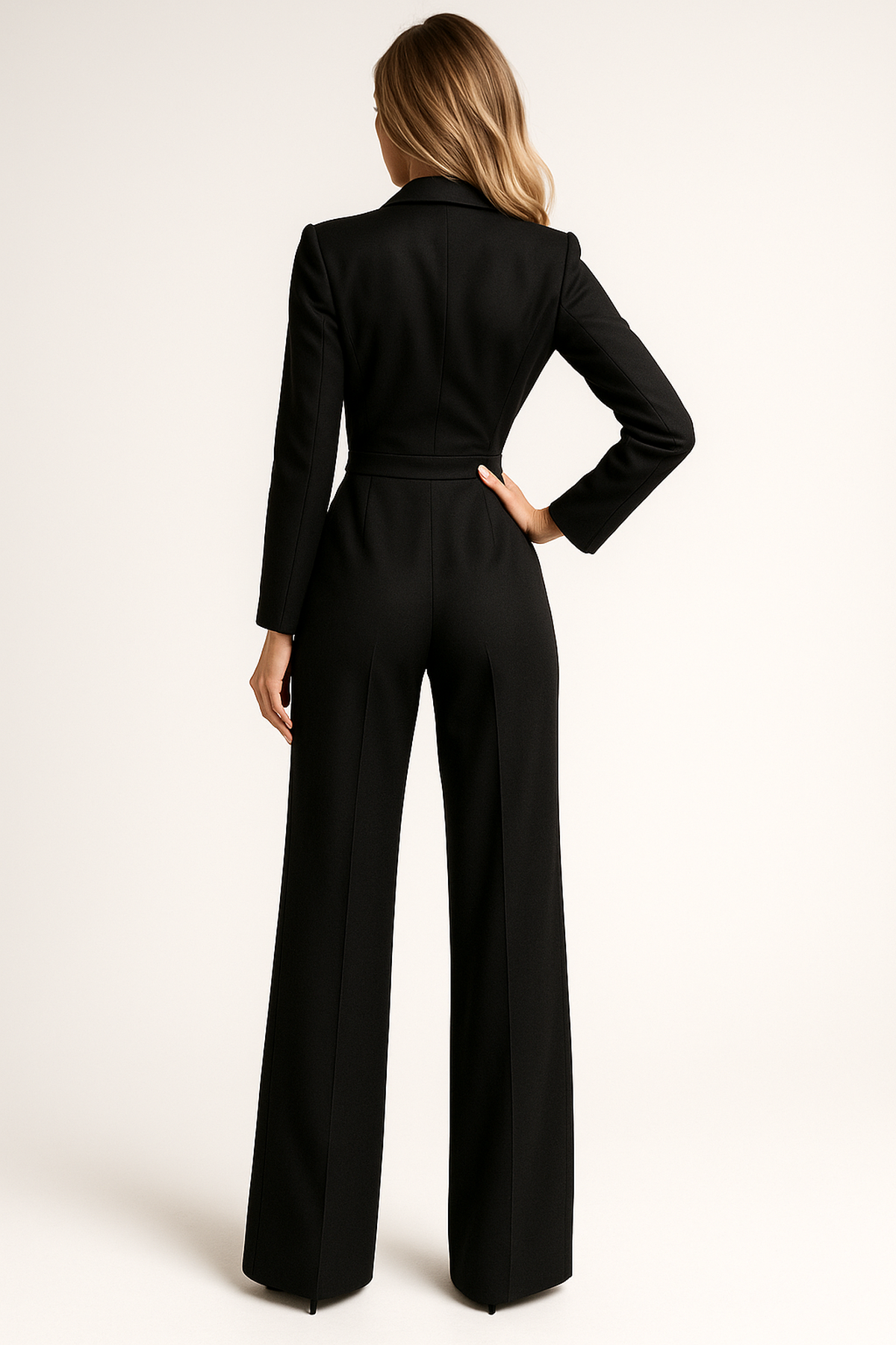 Elegant V-Neck Women's Jumpsuit