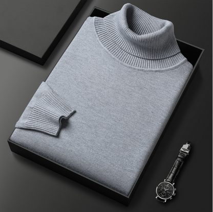 Men's Cashmere Cotton Turtleneck Sweater