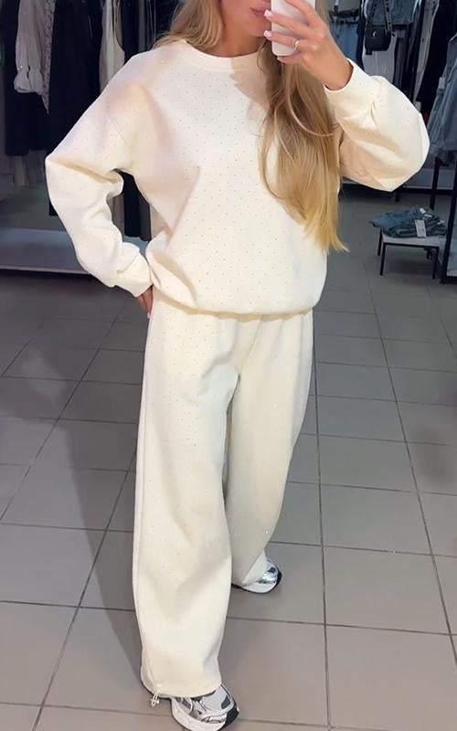 Glitter Knit Sweater Set
