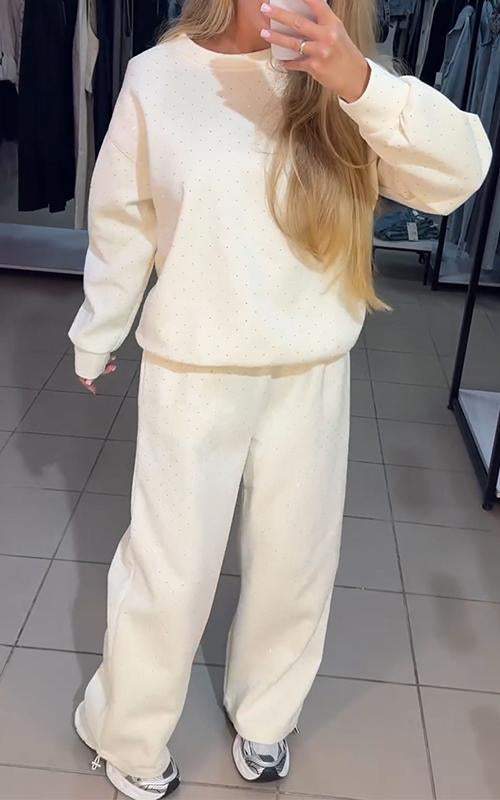 Glitter Knit Sweater Set