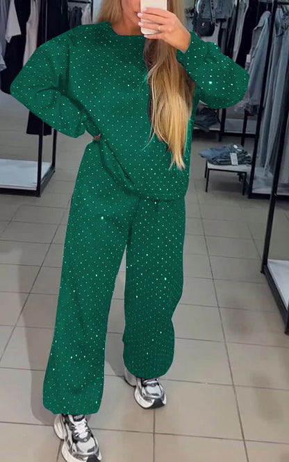 Glitter Knit Sweater Set