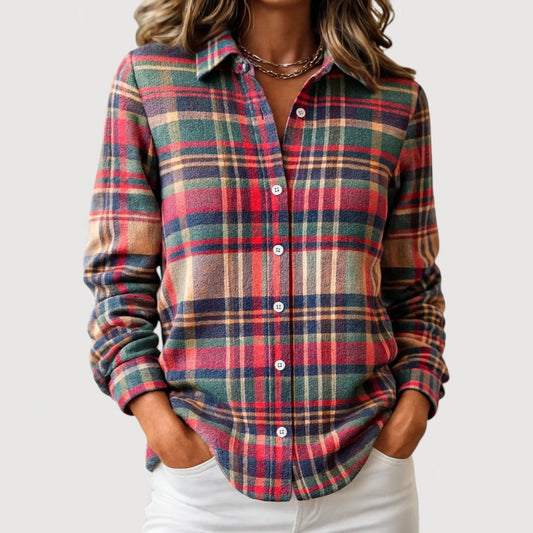 Soft Plaid Flannel Shirt - OutfitLondon