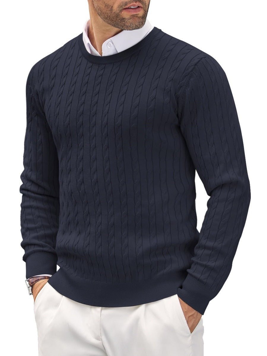 Men's Classic Fit Premium Crew Neck Pullover Sweater