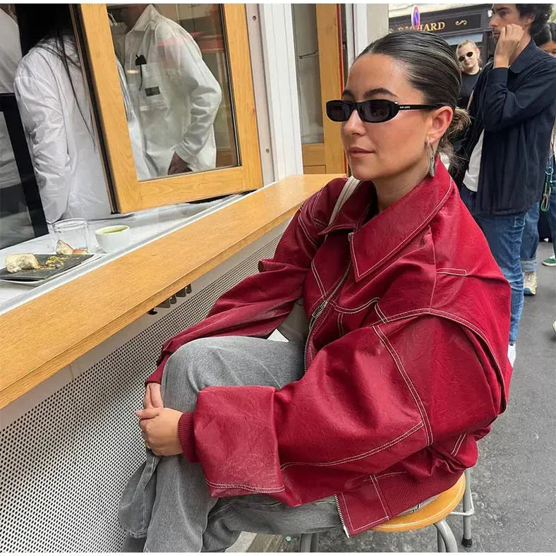 Large Red Coat for Ladies
