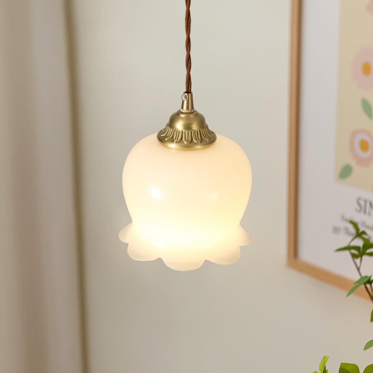 Classic Glass Drop Pendant Light Fixture