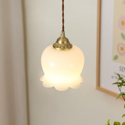 Classic Glass Drop Pendant Light Fixture