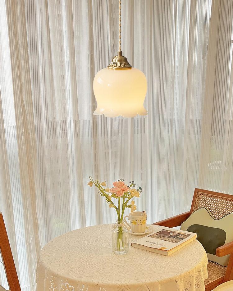 Classic Glass Drop Pendant Light Fixture