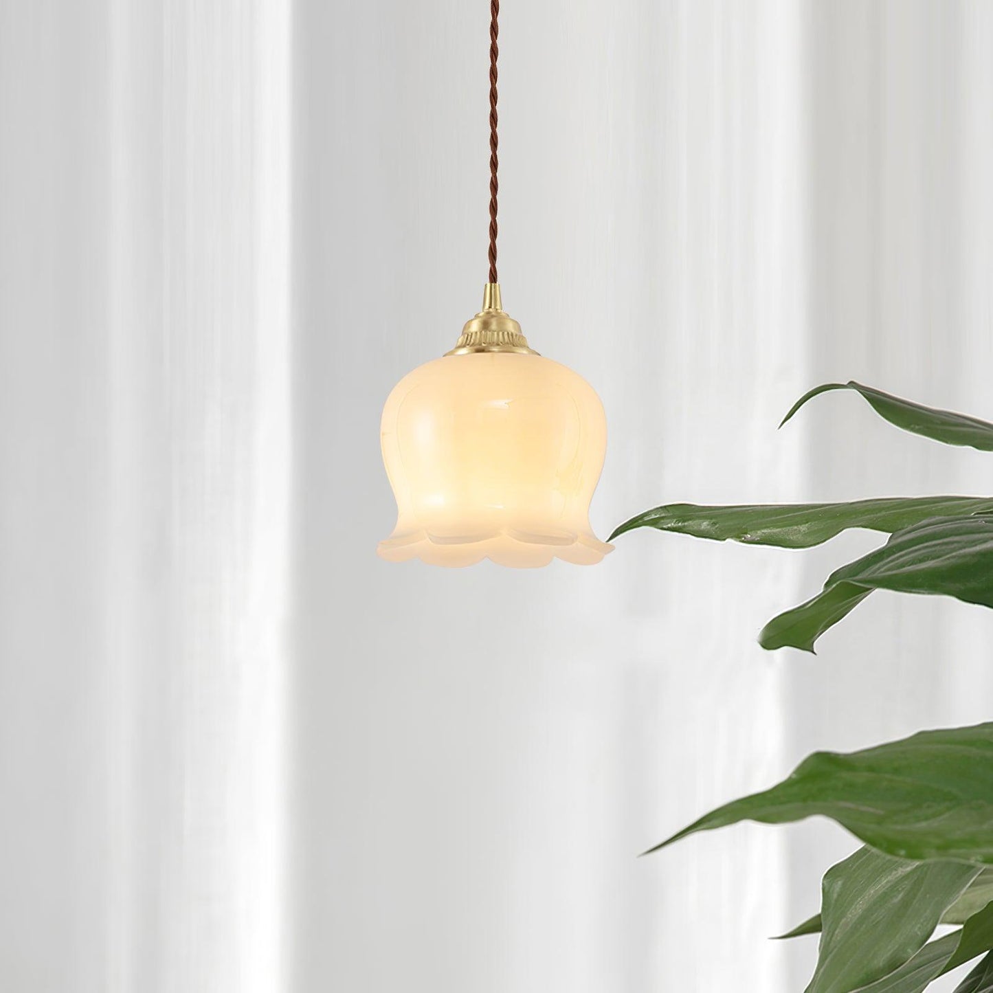 Classic Glass Drop Pendant Light Fixture