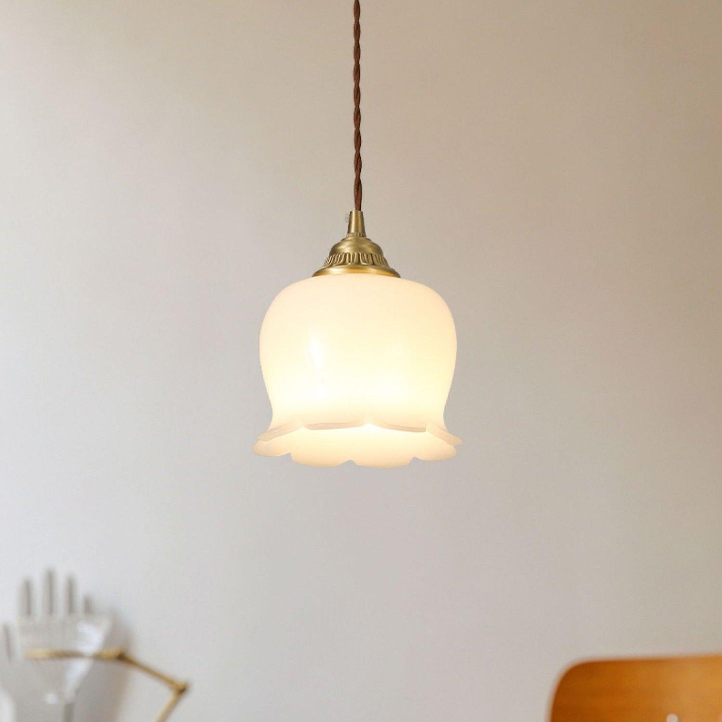 Classic Glass Drop Pendant Light Fixture