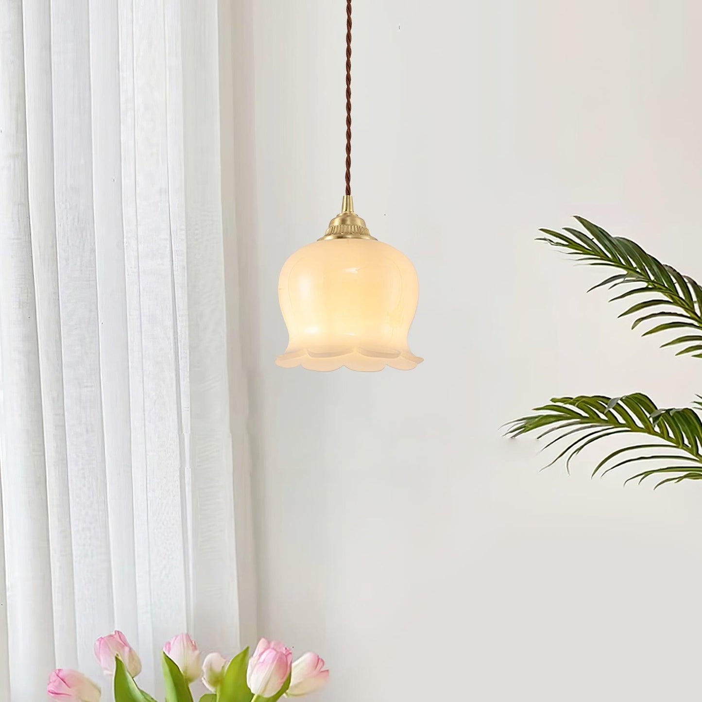 Classic Glass Drop Pendant Light Fixture