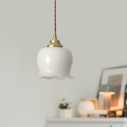 Classic Glass Drop Pendant Light Fixture