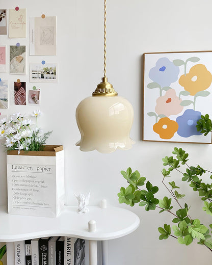 Classic Glass Drop Pendant Light Fixture