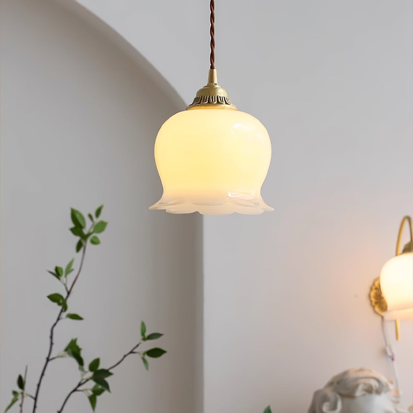 Classic Glass Drop Pendant Light Fixture
