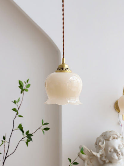 Classic Glass Drop Pendant Light Fixture
