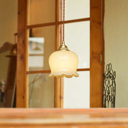 Classic Glass Drop Pendant Light Fixture