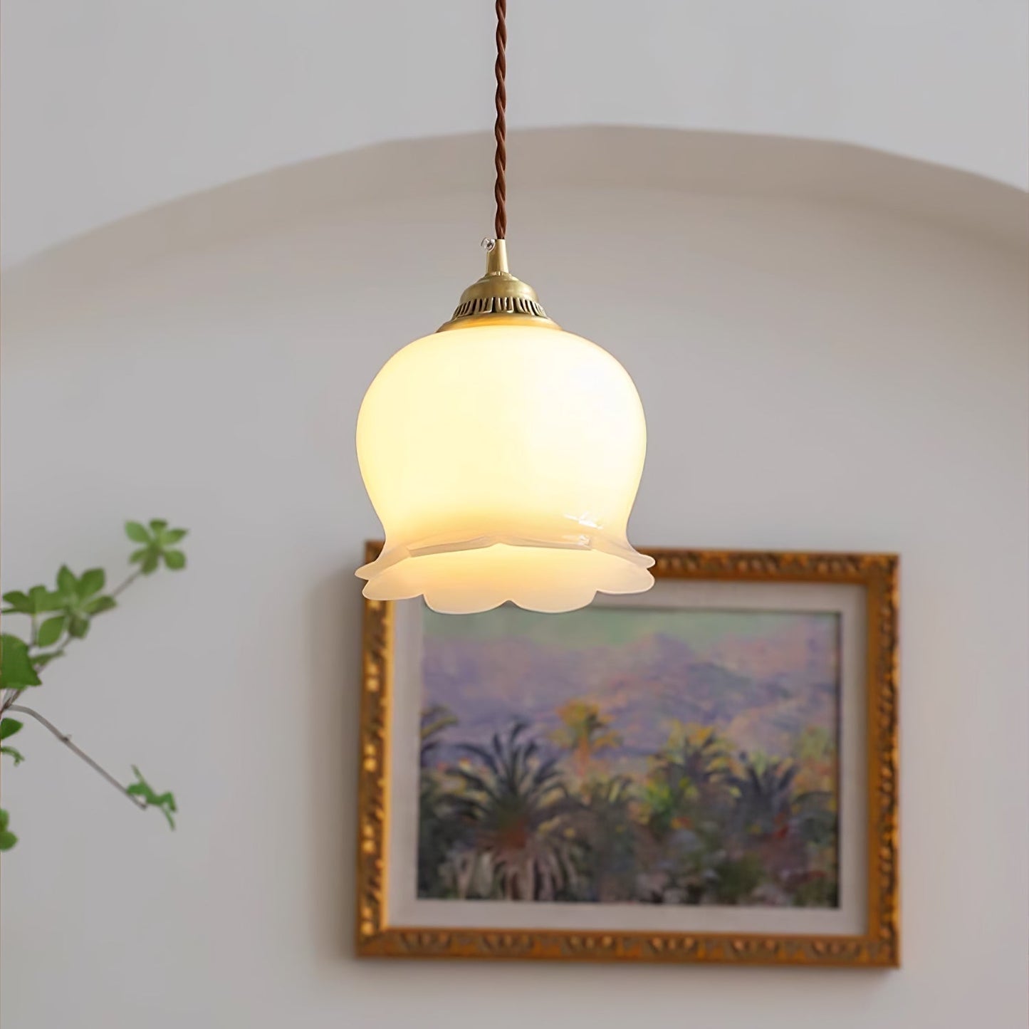 Classic Glass Drop Pendant Light Fixture