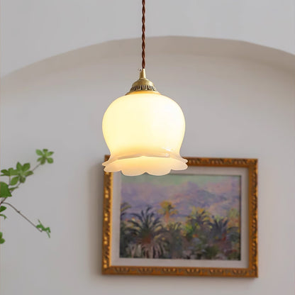 Classic Glass Drop Pendant Light Fixture