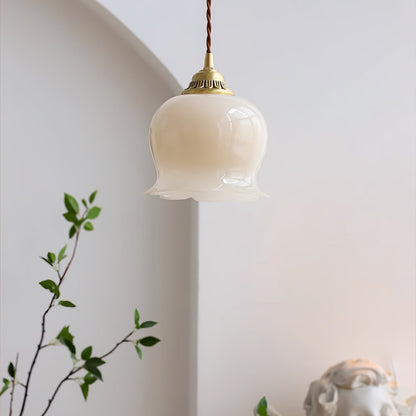 Classic Glass Drop Pendant Light Fixture