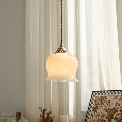 Classic Glass Drop Pendant Light Fixture