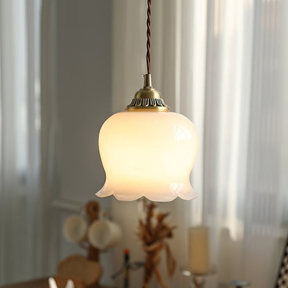 Classic Glass Drop Pendant Light Fixture