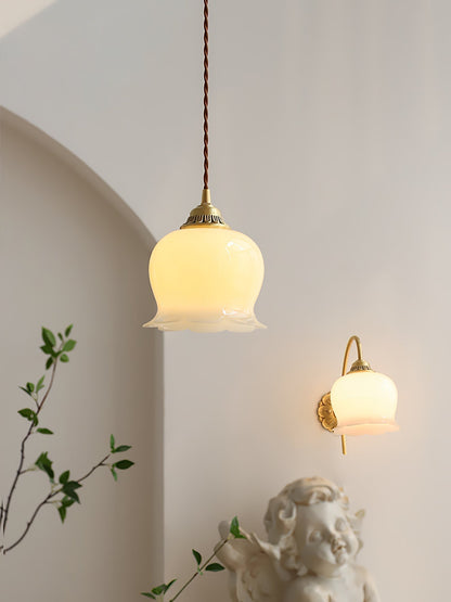 Classic Glass Drop Pendant Light Fixture