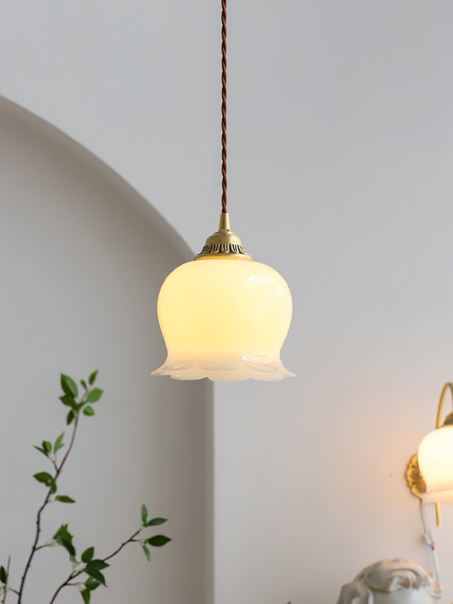 Classic Glass Drop Pendant Light Fixture