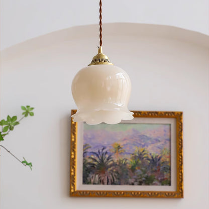 Classic Glass Drop Pendant Light Fixture