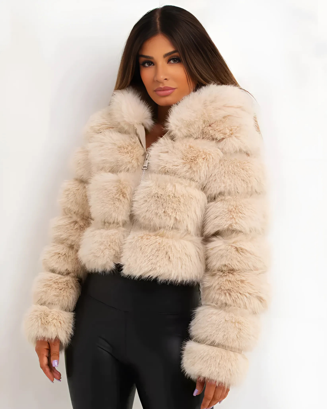 Warm Women's Short Parka Jacket - OutfitLondon
