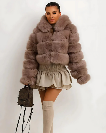 Warm Women's Short Parka Jacket