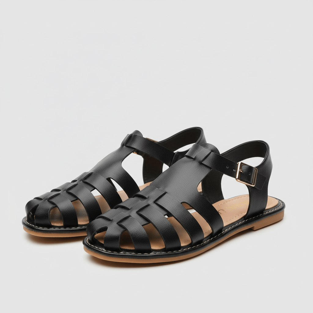 Comfortable Closed Toe Strap Sandals