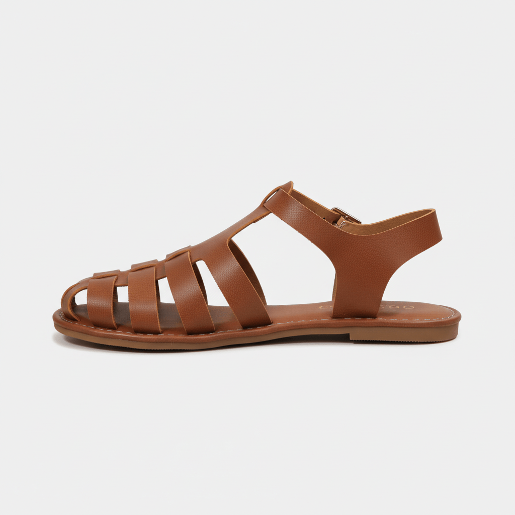 Comfortable Closed Toe Strap Sandals