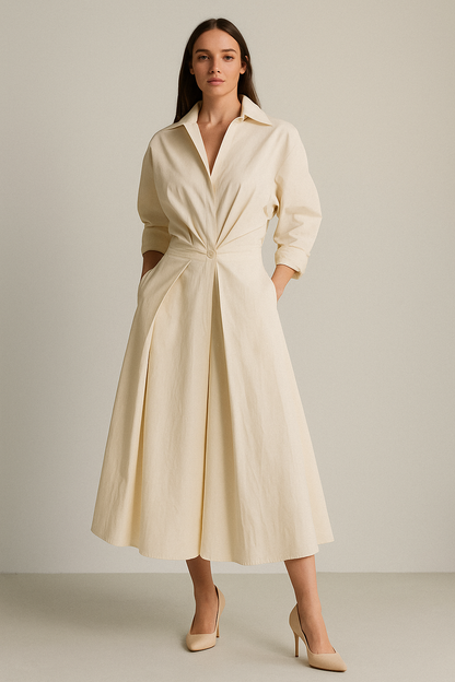 Velorey Women's A-Line Dress Vintage Style - OutfitLondon