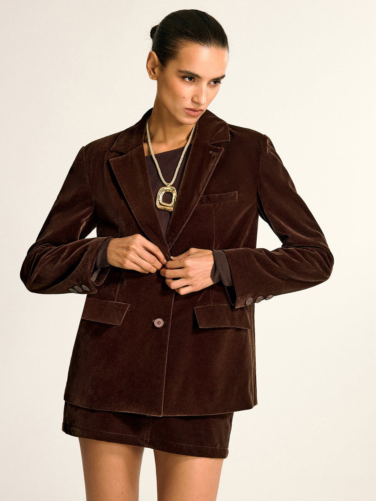 Luxurious Soft Shawl Collar Blazer