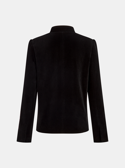 Luxurious Soft Peaked Lapel Blazer