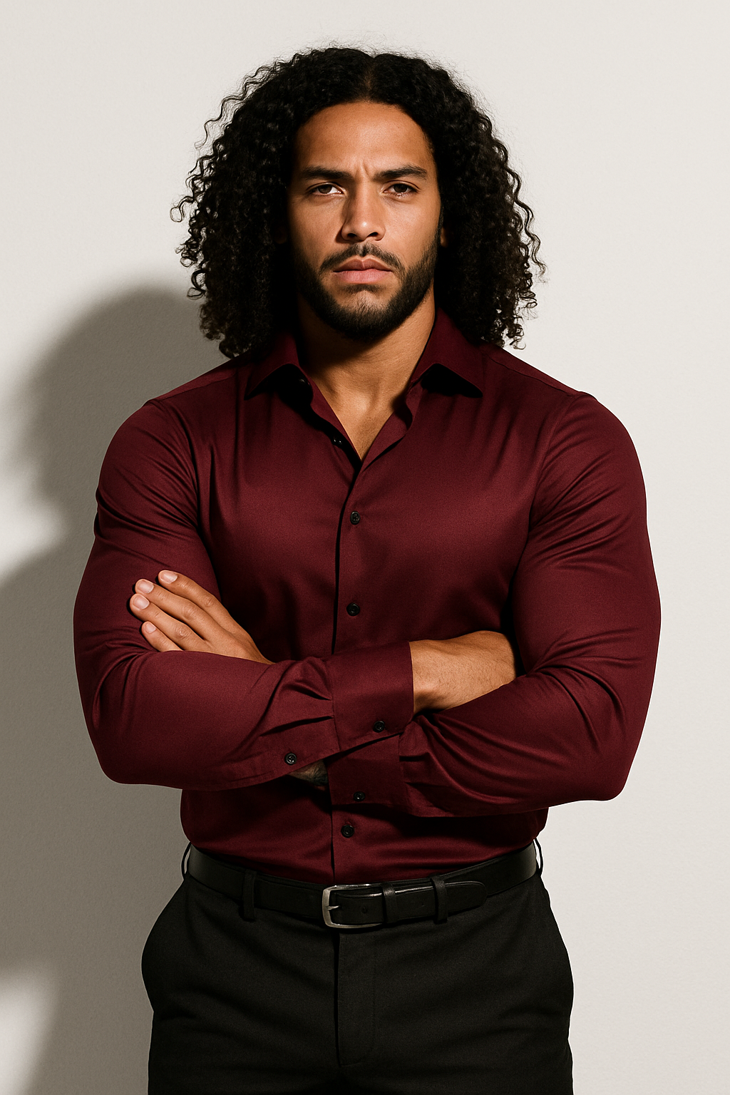 Verrin Men's Slim Fit Dress Shirt