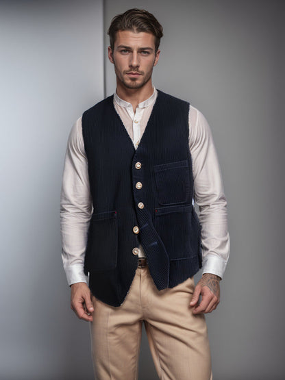 Textured Mens Corduroy Blazer Jacket