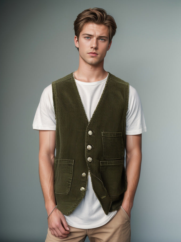 Textured Mens Corduroy Blazer Jacket